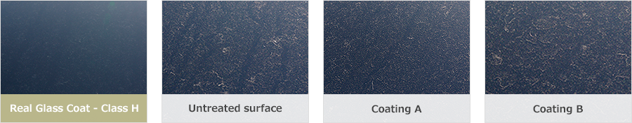 Real Glass Coat - Class H,Untreated surface,Coating A、Coating b